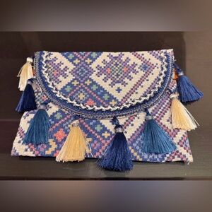 Boho Chic Tassel Clutch